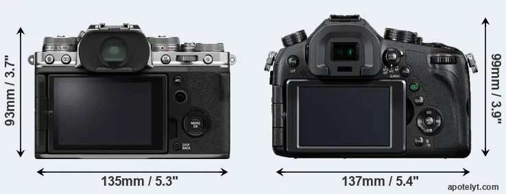 Comparison X-T4 or FZ1000 rear