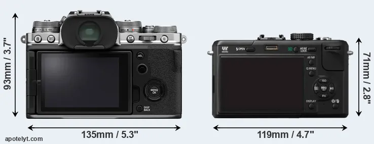 Comparison X-T4 or GF1 rear