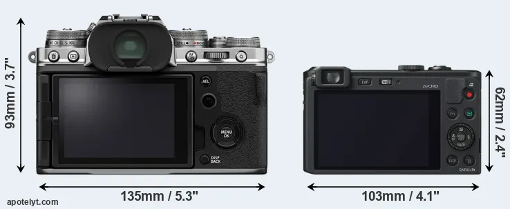 Comparison X-T4 or LF1 rear