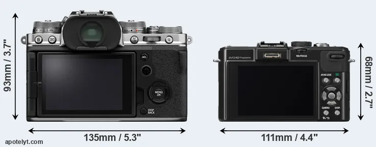 Comparison X-T4 or LX7 rear