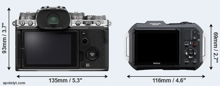 Comparison X-T4 or WG-1000 rear