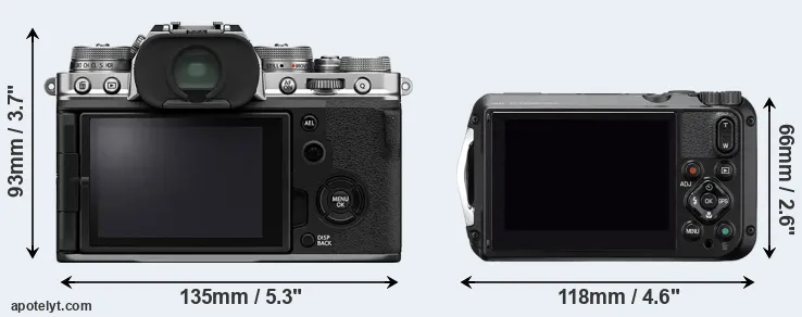 Comparison X-T4 or WG-6 rear