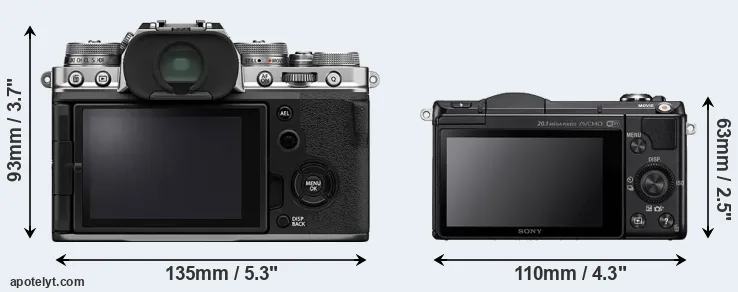 Comparison X-T4 or A5000 rear