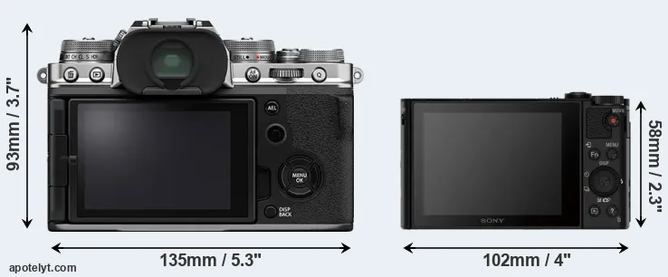 Comparison X-T4 or HX80 rear
