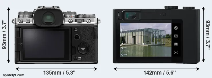 Comparison X-T4 or ZX1 rear