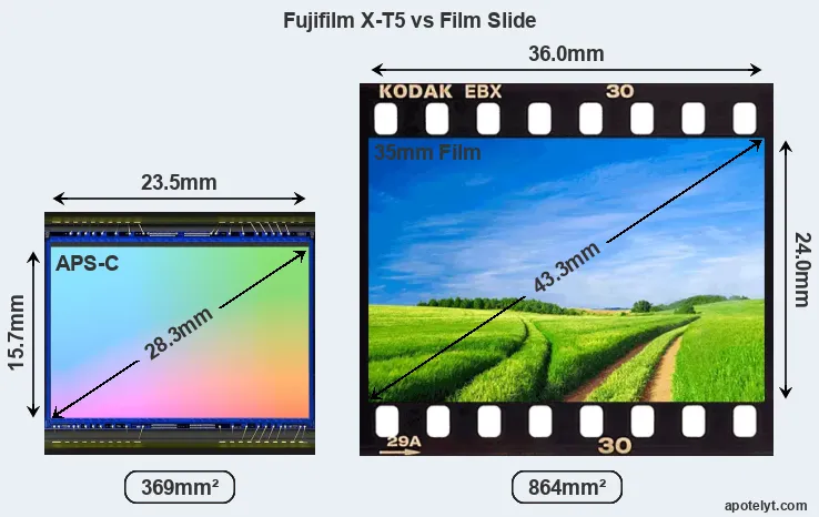 Fujifilm X-T5 and Credit Card sensor measures