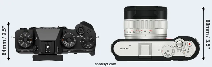 Compare X-T5 versus X-U Typ 113 top
