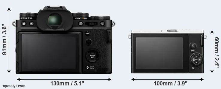 Comparison X-T5 or J4 rear