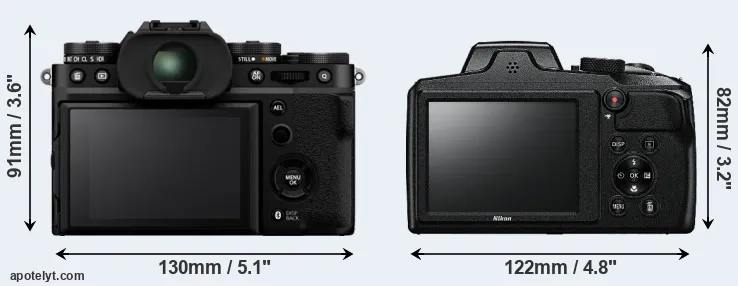 Comparison X-T5 or B600 rear