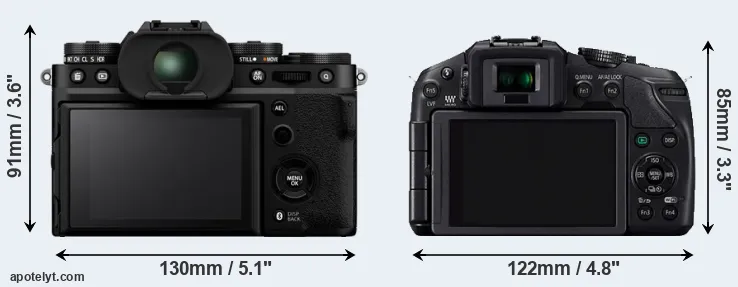 Comparison X-T5 or G6 rear