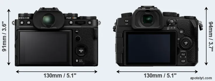 Comparison X-T5 or G95 rear