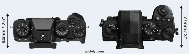Compare X-T5 versus G95 top
