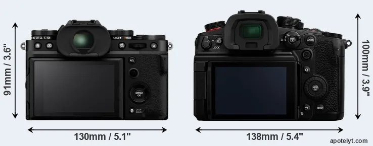 Comparison X-T5 or GH6 rear