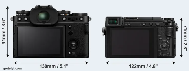 Comparison X-T5 or GX80 rear