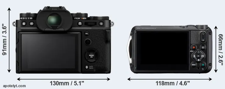 Comparison X-T5 or WG-8 rear