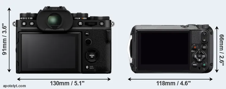 Comparison X-T5 or WG-6 rear