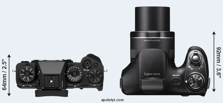 Compare X-T5 versus H300 top