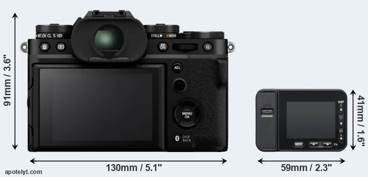 Comparison X-T5 or RX0 II rear