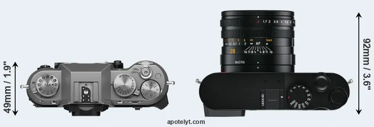 Compare X-T50 versus Q2 top