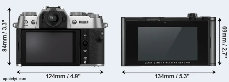 Comparison X-T50 or TL2 rear