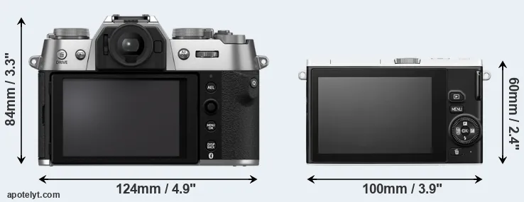 Comparison X-T50 or J4 rear