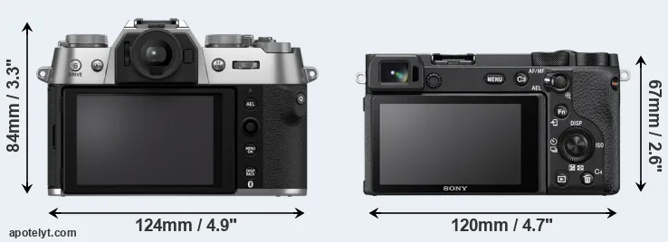 Comparison X-T50 or A6600 rear