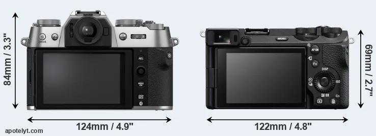 Comparison X-T50 or A6700 rear