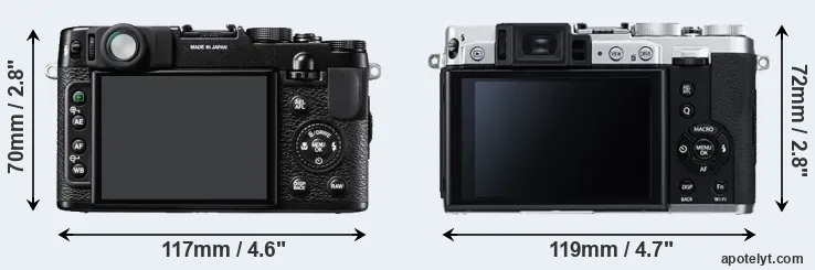 Comparison X10 or X30 rear