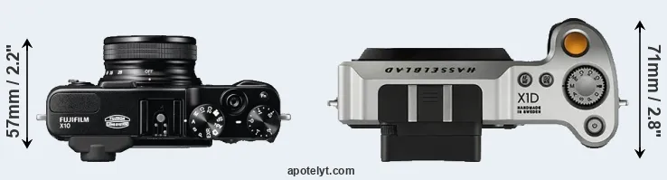 Compare X10 versus X1D top