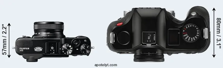 Compare X10 versus S Typ 006 top