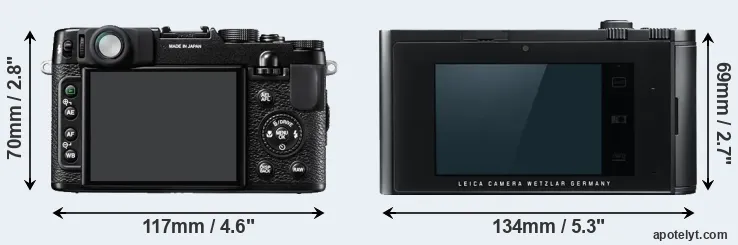 Comparison X10 or T Typ 701 rear