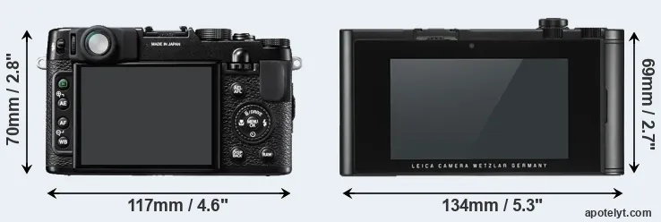 Comparison X10 or TL2 rear