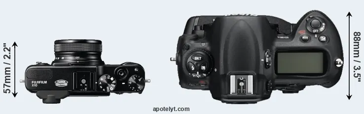 Compare X10 versus D3S top
