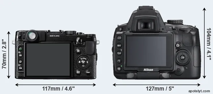 Comparison X10 or D5000 rear