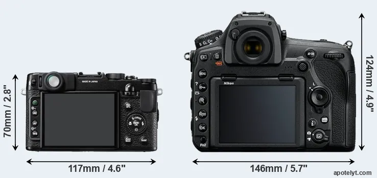 Comparison X10 or D850 rear