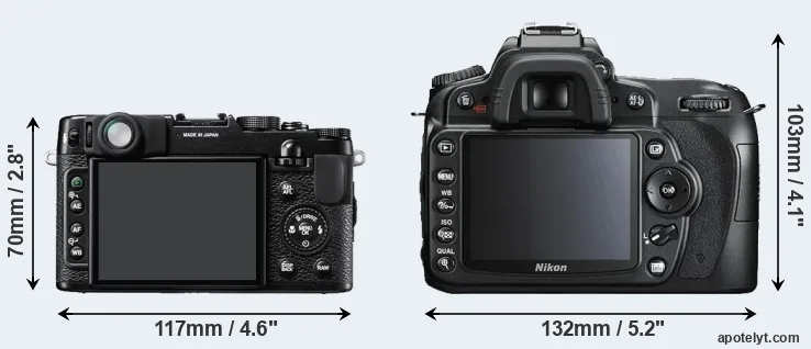 Comparison X10 or D90 rear