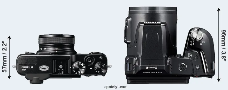 Compare X10 versus L840 top