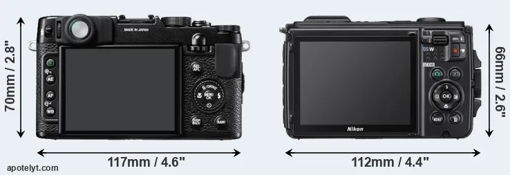 Comparison X10 or W300 rear