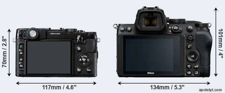 Comparison X10 or Z5 rear