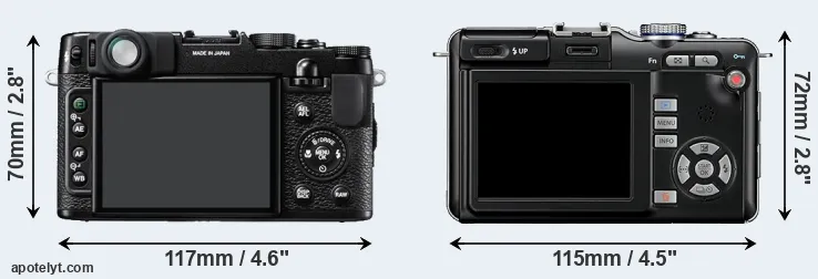 Comparison X10 or E-PL1 rear
