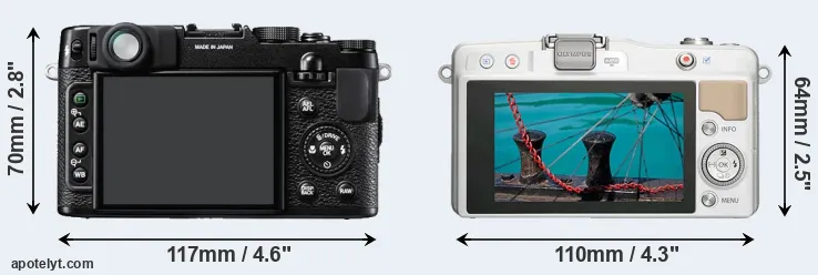 Comparison X10 or E-PM2 rear
