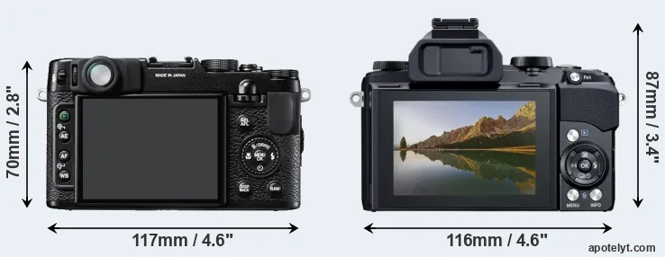 Comparison X10 or Stylus 1 rear
