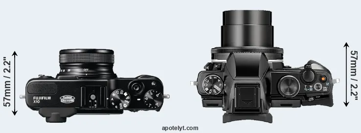 Compare X10 versus Stylus 1 top