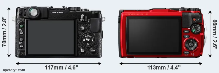 Comparison X10 or TG-6 rear