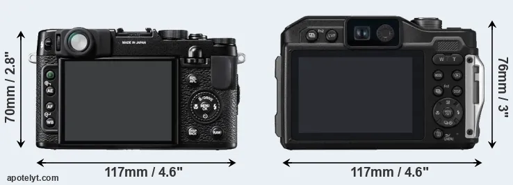 Comparison X10 or FT7 rear