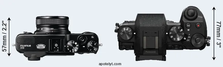 Compare X10 versus G7 top