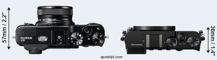 Compare X10 versus GM5 top