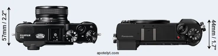 Compare X10 versus GX80 top