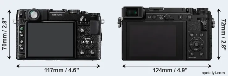 Comparison X10 or GX9 rear
