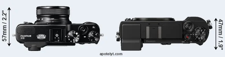 Compare X10 versus GX9 top